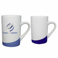 10 Oz. Slash Mug with Cobalt Blue Swoosh - Screen Printed